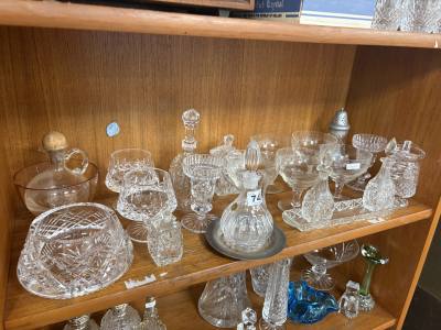 WATERFORD JAR + LOT OF CRYSTAL