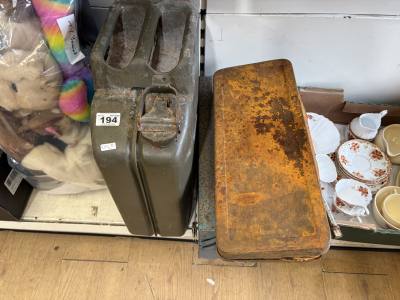 JERRY CAN + TOOL BOX + SOCKET SET