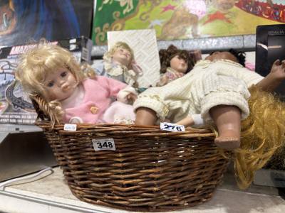 BASKET OF DOLLS