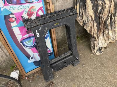 PAIR OF TRESTLE  STANDS