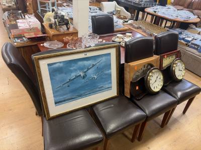 ROSEWOOD TABLE + 6 X CHAIRS