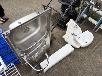 STAINLESS STEEL SINK + OTHER
