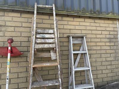 WOODEN LADDERS + METAL LADDERS