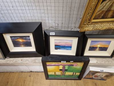 3 X SIGNED OILS OF LOCAL SCENES