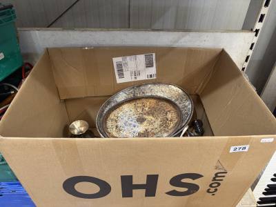 BOX OF SILVER PLATE