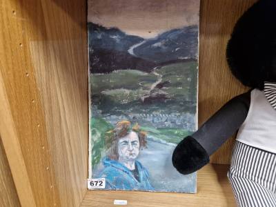 CON CAMPBELL OIL ON BOARD