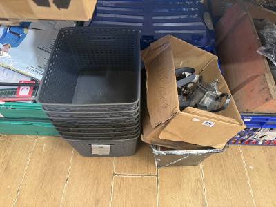 LOT OF STORAGE BOXES