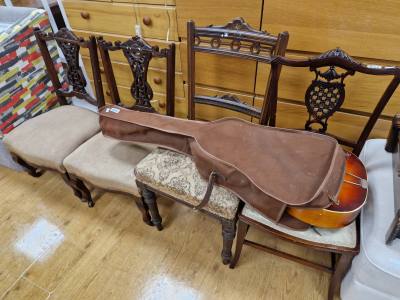 4 X EDWARDIAN CHAIRS