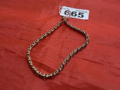 9CT GOLD DIAMOND TENNIS BRACELET (7.3 GRAMS)