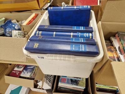 BOX OF FIRST DAY COVERS AND STAMPS