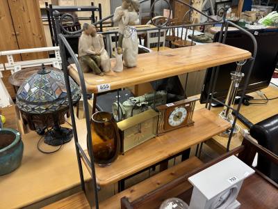 WROUGHT IRON SHELF UNIT