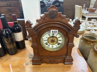 WOODEN CASED CLOCK