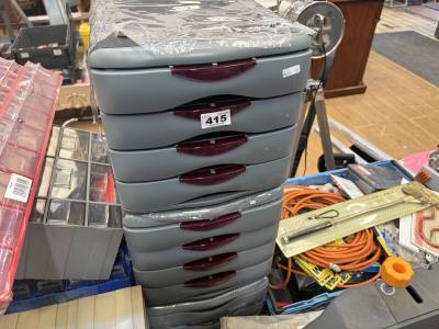 3 X PLASTIC DRAWERS