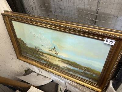 E. MAX OIL PAINTING