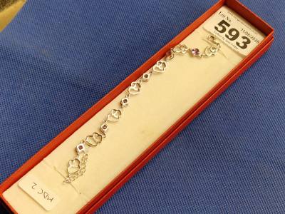 SILVER GEMSTONE BRACELET