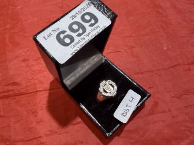 SILVER MAN UTD RING (SIZE O)