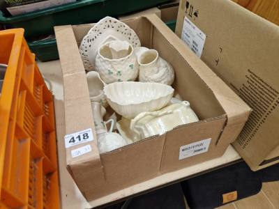 BOX OF BELLEEK