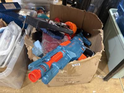 BOX OF NERF GUNS