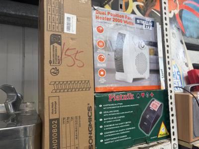 HEATER, DEALING SHOE + SHOE RACK