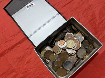 BOX OF COINS