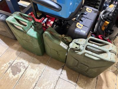 3 X JERRY CANS + OTHER