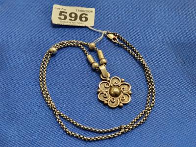 SILVER CHAIN + PENDANT (23.2 GRAMS)