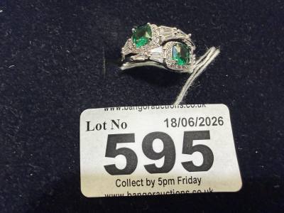 2 X NEW SILVER DRESS RINGS