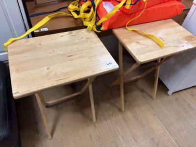 2 X FOLDING TABLES