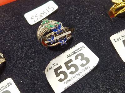 2 X SILVER DRESS RINGS