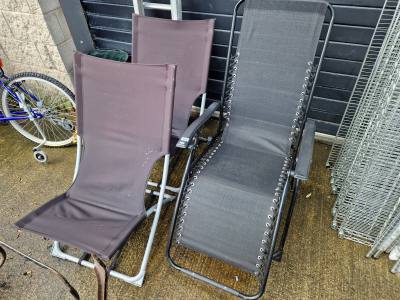 3 X GARDEN  LOUNGERS
