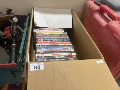BOX OF DVDS