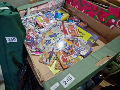 BOX OF FOOTBALL CARDS