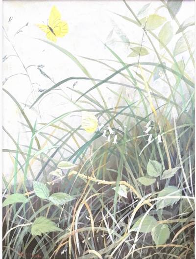 GERALD MAGUIRE ACRYLIC "START OF SPRING" (40X32)
