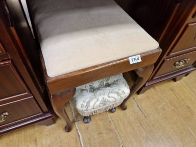 DRESSING TABLE STOOL + OTHER