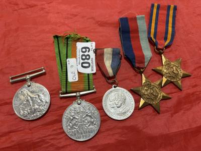 4 X WW2 MEDALS + JUBILEE MEDAL