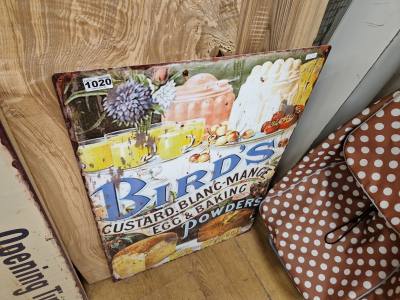 BIRDS TIN SIGN