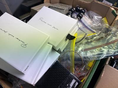 BOX OF DRESS JEWELLERY
