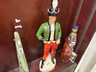 IRISH MIST SOLDIER DECANTER (REPAIRED)
