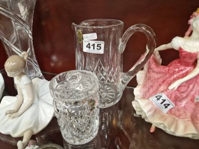 WATERFORD CRYSTAL JUG + JAR