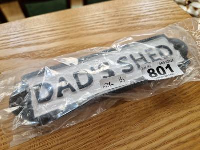 DADS SHED SIGN