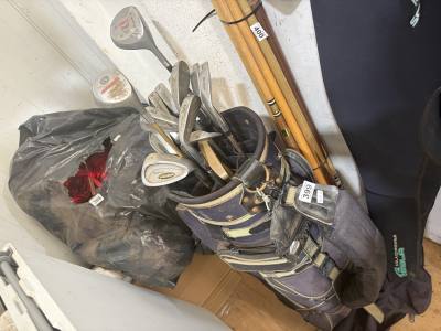 GOLF BAG + CLUBS
