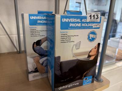 2 X ADJUSTABLE PHONE HOLDERS