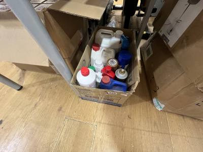 BOX OF CHEMICALS