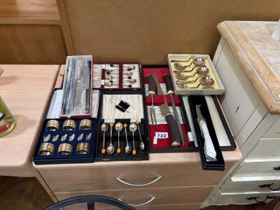 BOXES OF SILVER PLATE