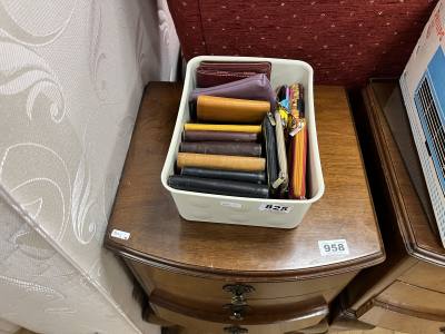 BOX OF WALLETS + PURSES
