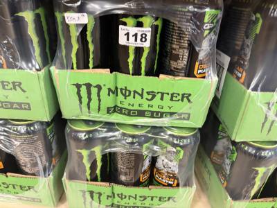 2 X CASES OF ORIGINAL MONSTER