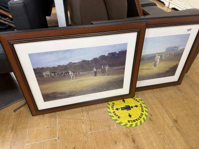 2 X GOLF PRINTS