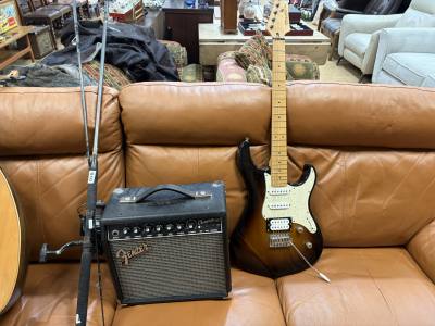 PACIFICA ELECTRIC GUITAR + FENDER AMP