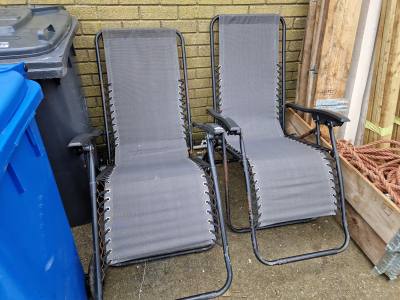 PAIR OF SUNLOUNGERS