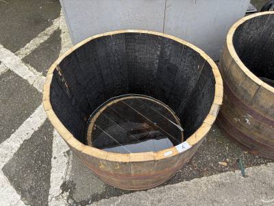 HALF BARREL PLANTER